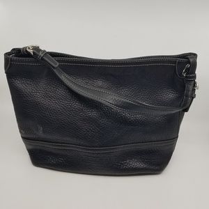 Coach Black Leather Hobo Bag